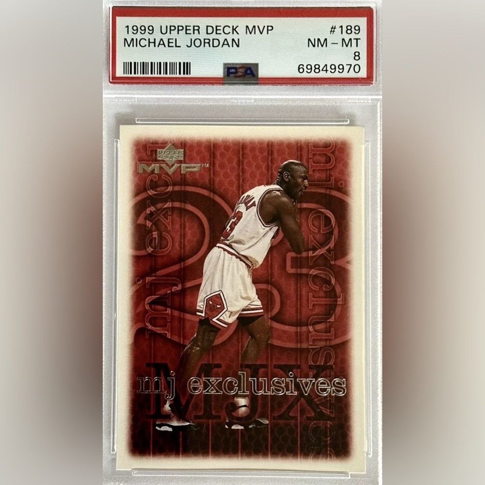 1999 MICHAEL JORDAN PSA 8 CHICAGO BULLS BASKETBALL CARD UPPER DECK MVP